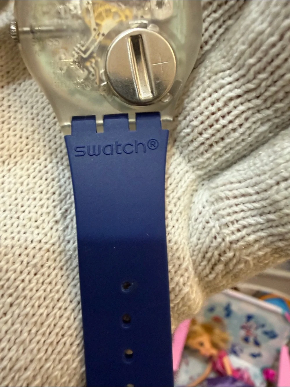 Swatch Rinse Repeat Navy Blue Day/Date Swiss Quartz 34mm Watch GE725 - Unisex